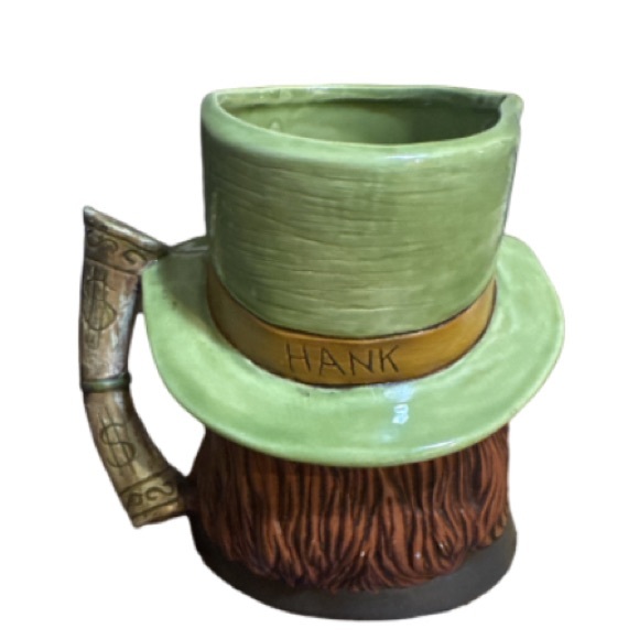 Vintage hand painted Scrooge  Hum-Bug Character Mug creamer - Picture 3 of 5